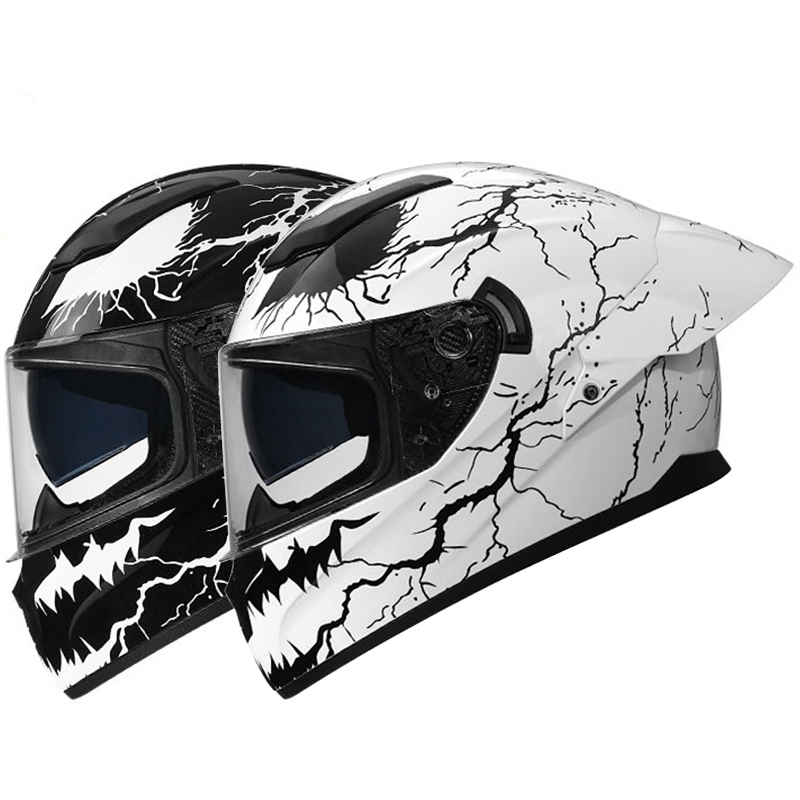 Dual Visor Motorcycle Racing Helmet - Шлем для мотоцикла с двойным визором,