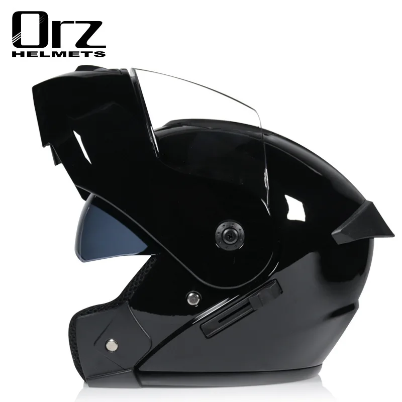 Dual Visor Motorcycle Racing Helmet - Orz901 двойной объектив анфас гоночный унисекс
