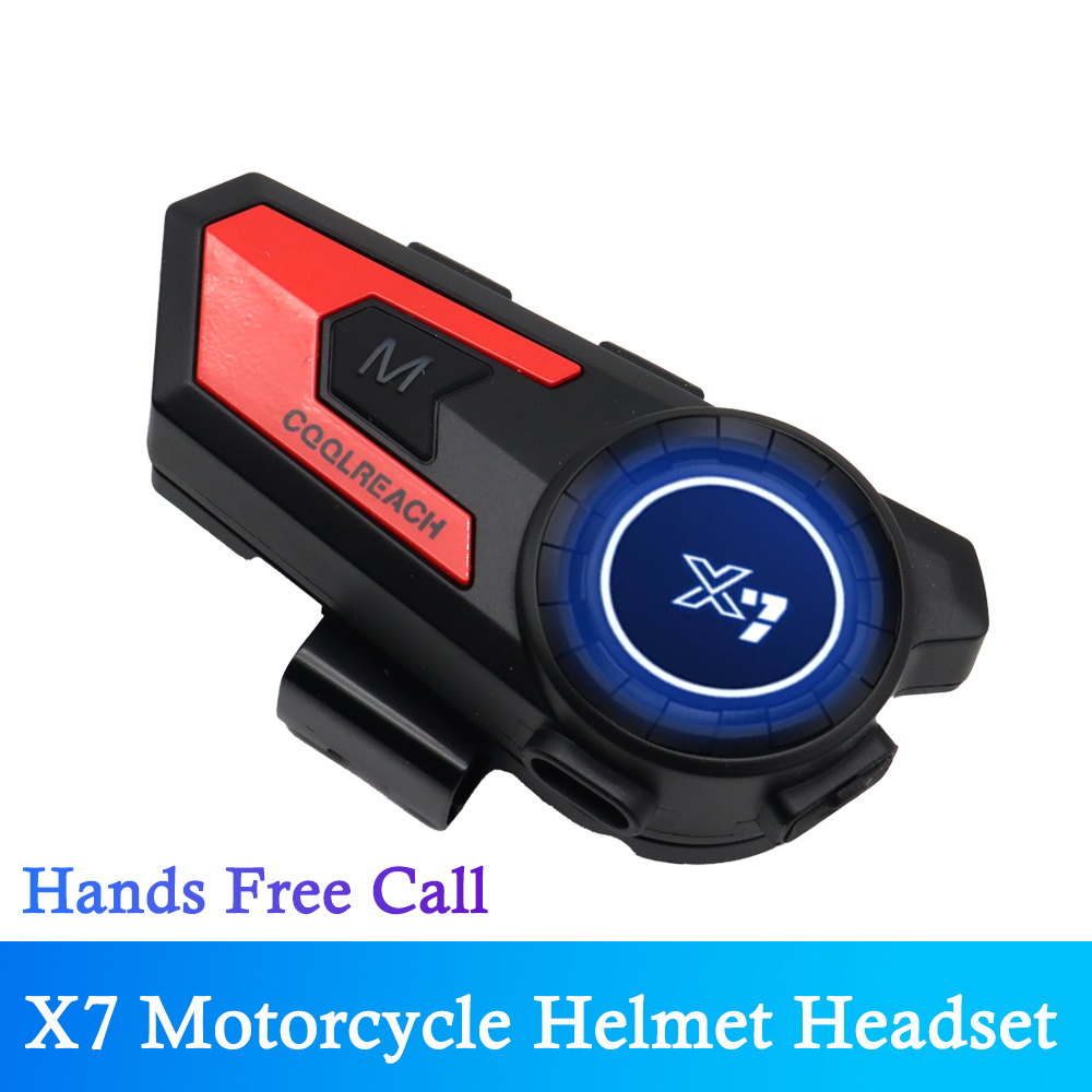 Full Face Motorcycle Helmet With Bluetooth - X7 гарнитура для мотоциклетного шлема, беспроводной