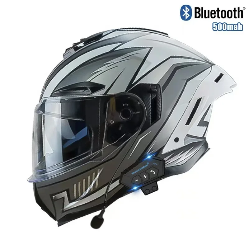 Откидной мотоциклетный шлем с  – обзор и цена Full Face Motorcycle Helmet With Bluetooth