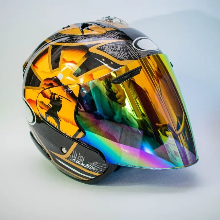 3/4 шлем с открытым лицом Ram3 – обзор и цена Full Face Motorcycle Helmet With Bluetooth