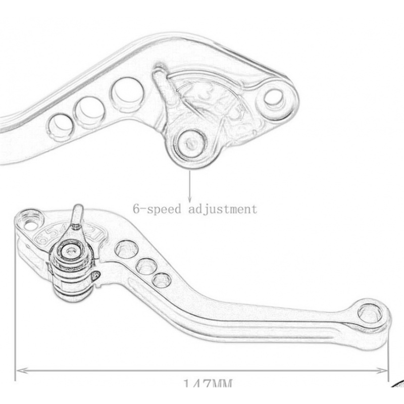 Короткий рычаг тормоза и сцепл – обзор и цена Cnc Aluminum Adjustable Brake Clutch Levers